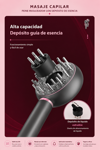 3-in-1 LED Smart Hair Massager | Merenio™