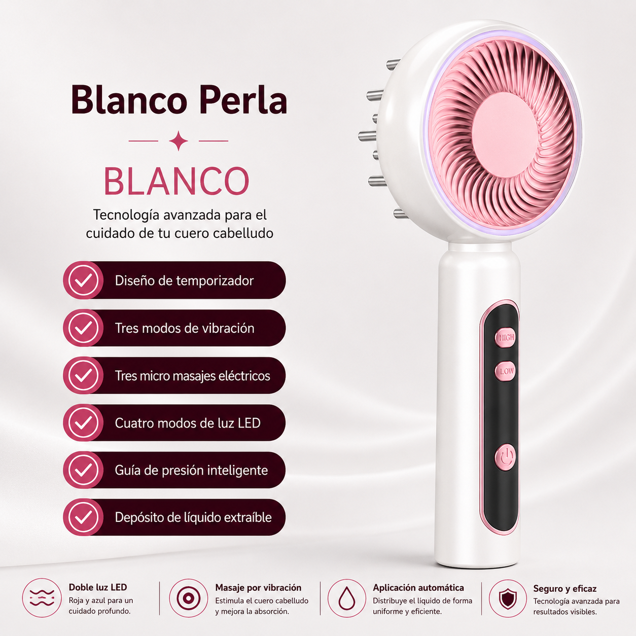 3-in-1 LED Smart Hair Massager | Merenio™